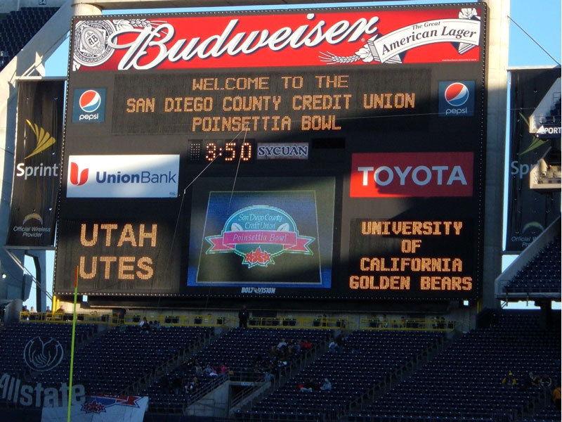 Sports LED display increasing commercial value