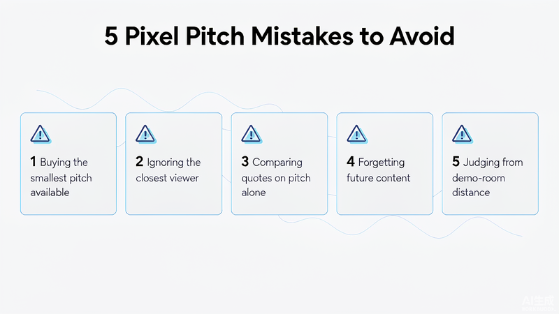 Five common LED pixel pitch buying mistakes to avoid